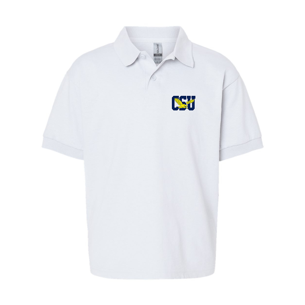 Youth   Coppin State Eagles Gildan Dry Blend Jersey Polo