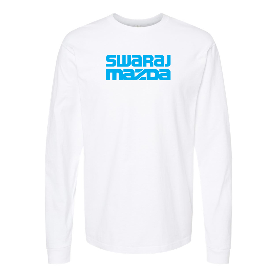 Men's Swaraj Mazda Logo Cotton Long Sleeve T-Shirt
