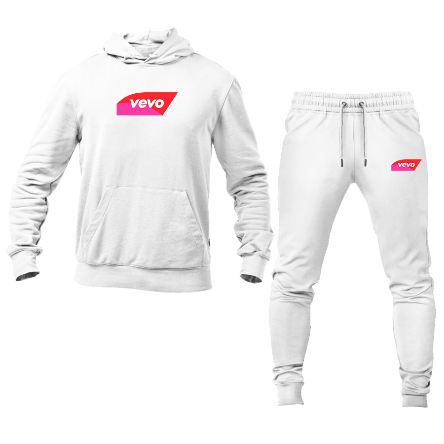 Men's Vevo Thumbnail Banner  Logo Hoodie Joggers Set