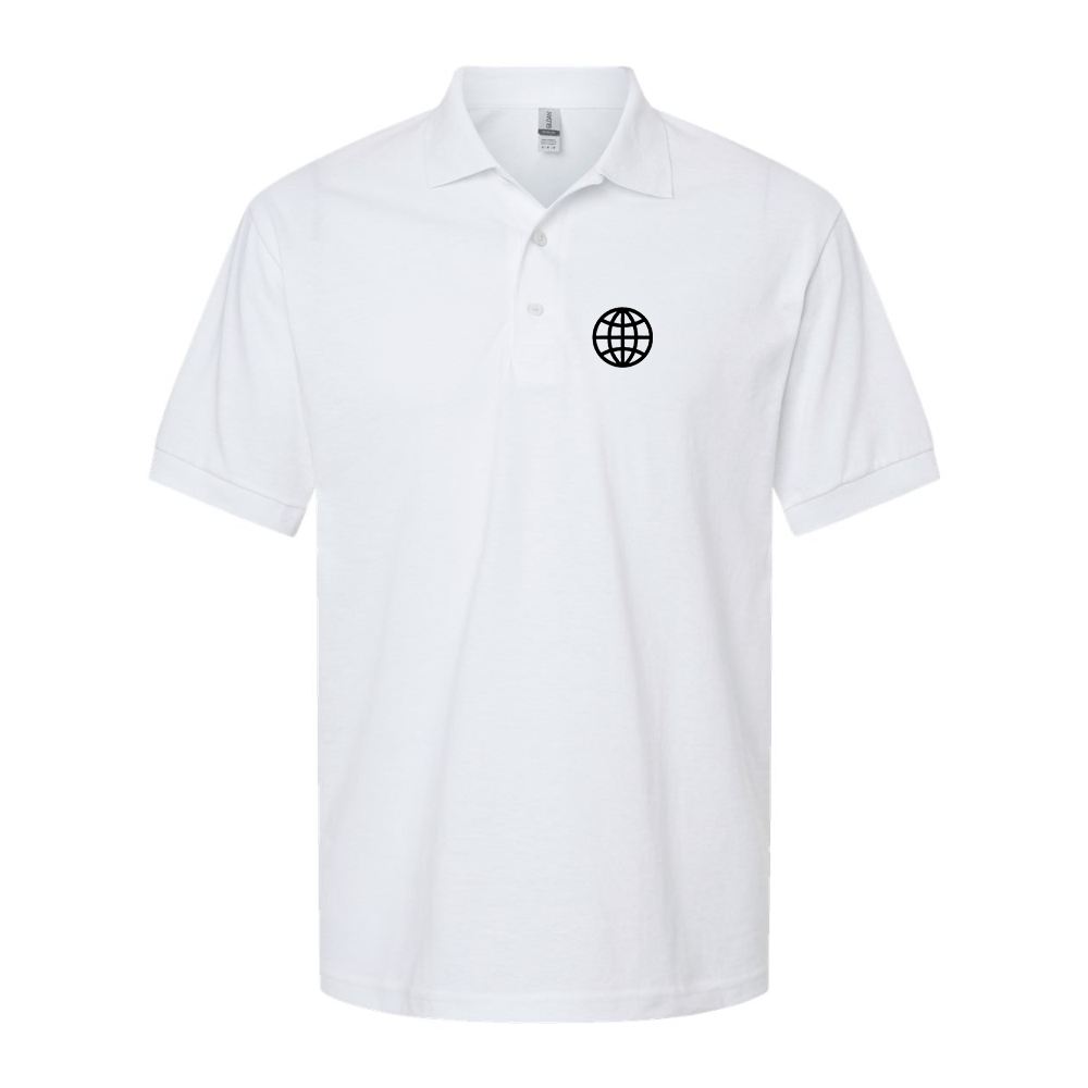 Men's  Internet Globe Dry Blend Jersey Polo