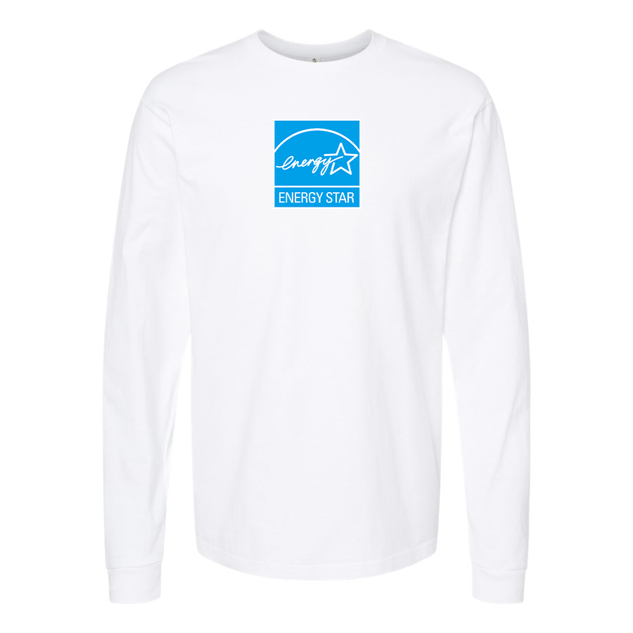 Men's Energy Star Logo Cotton Long Sleeve T-Shirt