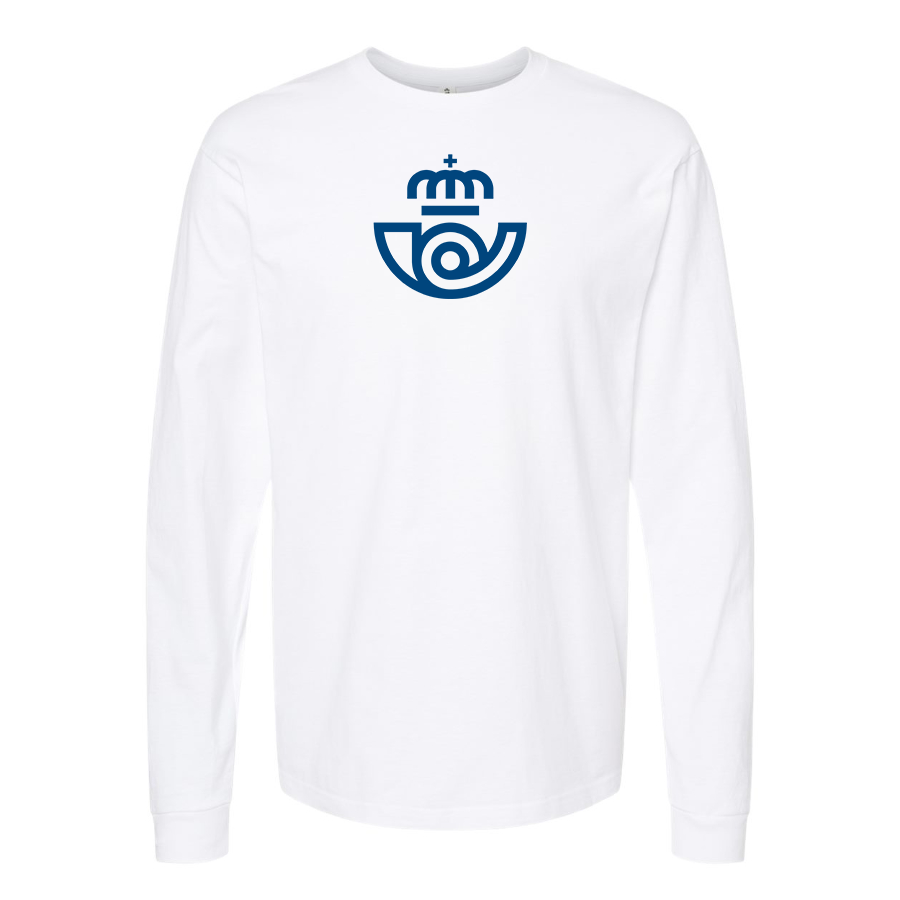 Men's Correos Logo  Cotton Long Sleeve T-Shirt