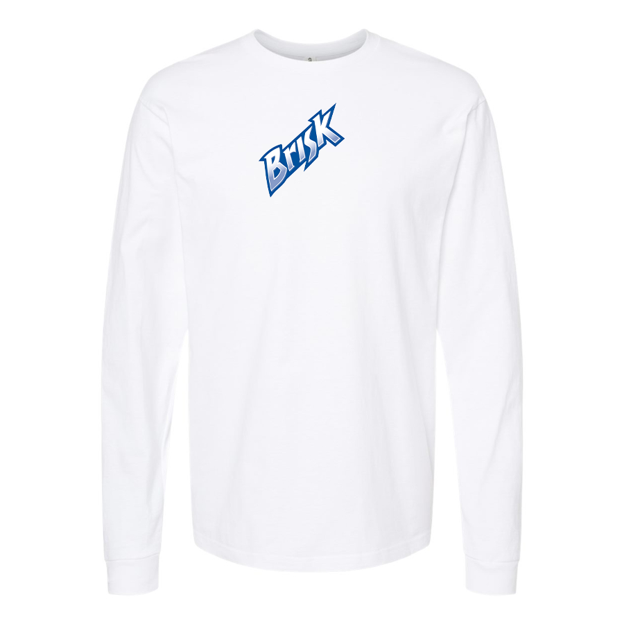 Men's Brisk Logo Cotton Long Sleeve T-Shirt