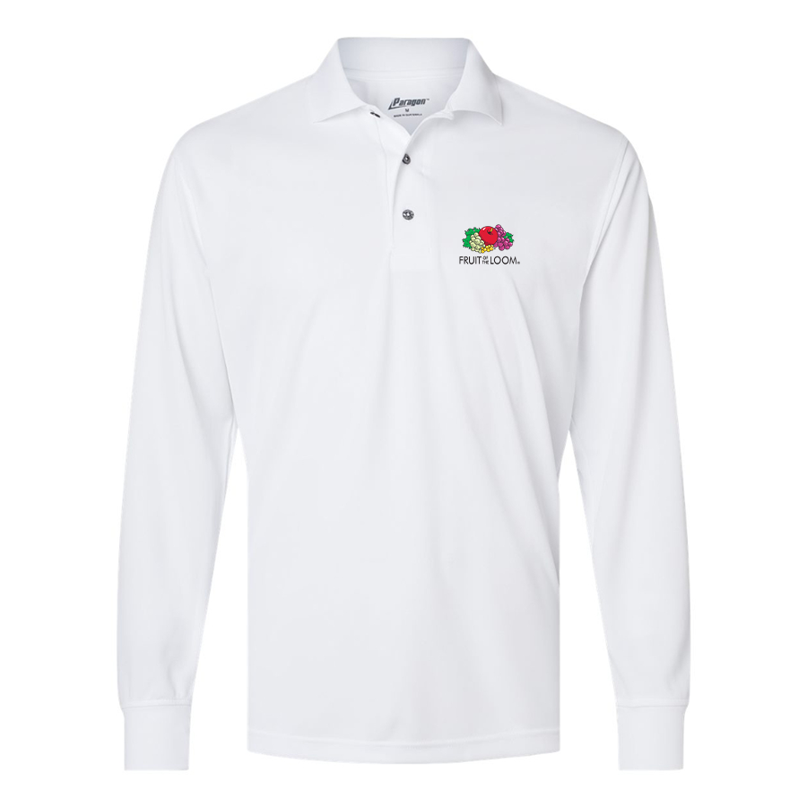 Men's Fruit Of the Loom Paragon Prescott Long Sleeve Polo