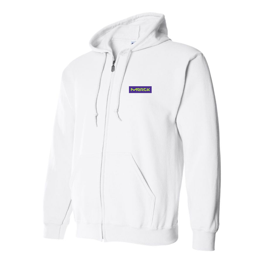 Men's Merck KGaA Logo  Zipper Hoodie