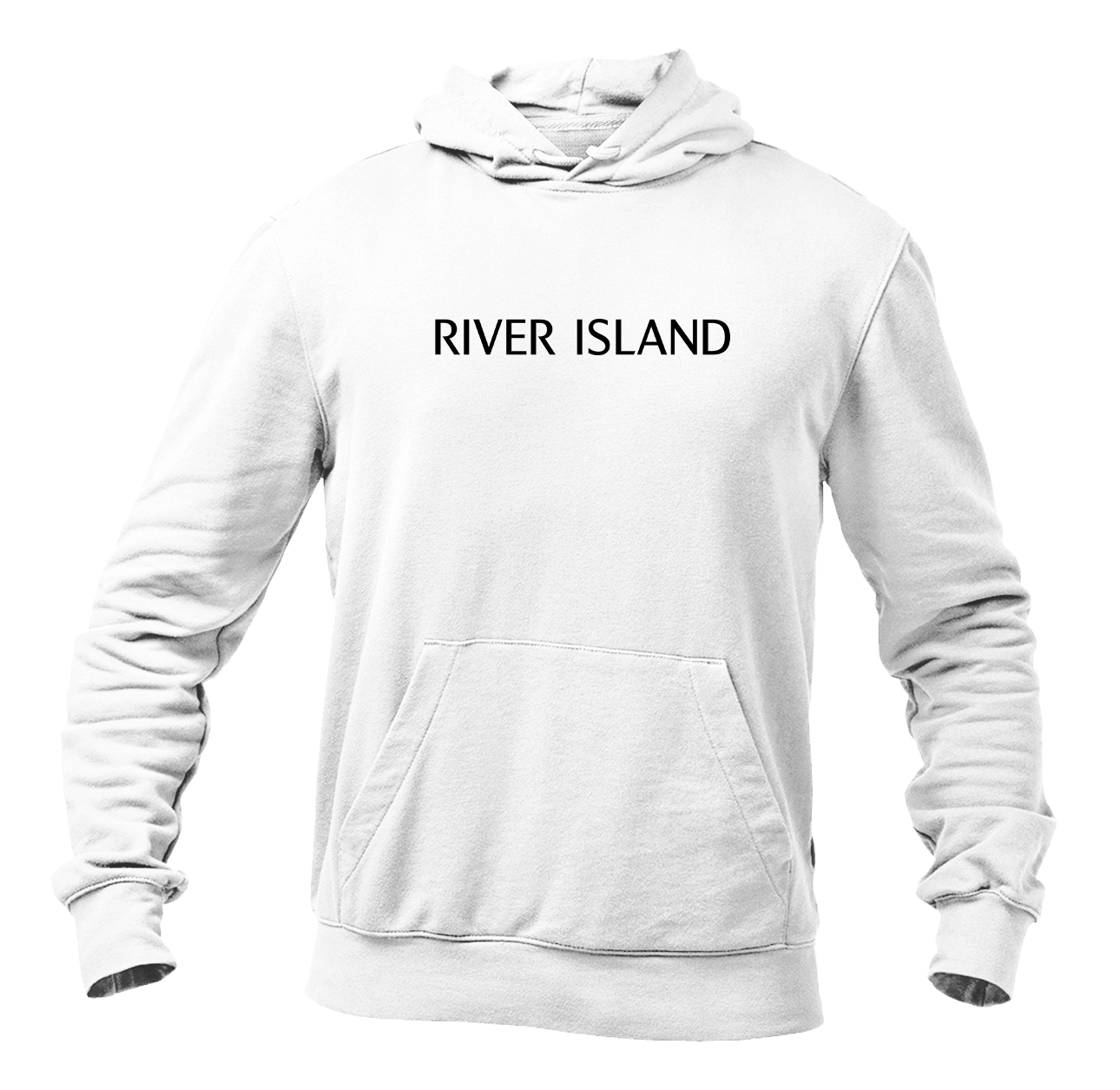 Men's River Island   Logo  Pullover Hoodie