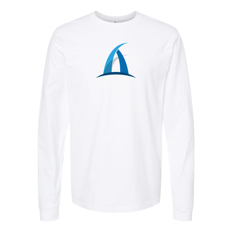Men's Aspark Logo Cotton Long Sleeve T-Shirt