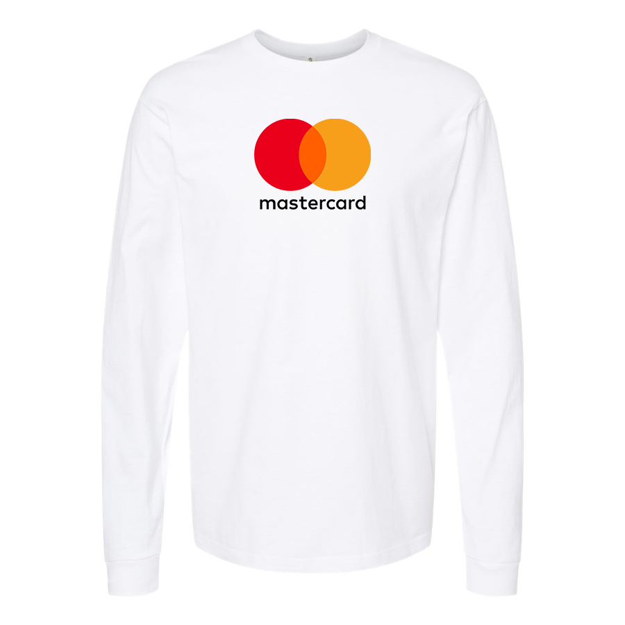 Men's Mastercard Logo Cotton Long Sleeve T-Shirt