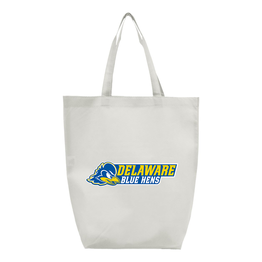 Delaware Blue Hens Q-Tees Non-Woven Gusset Bottom Tote