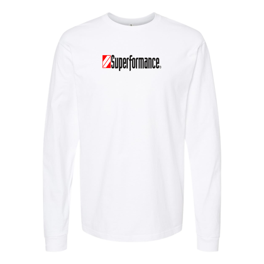 Men's Superformance Logo Cotton Long Sleeve T-Shirt