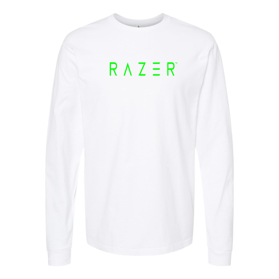 Men's Raze Logo Cotton Long Sleeve T-Shirt