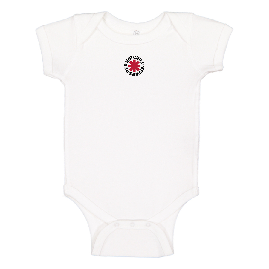Red Hot Chili Peppers  Logo Baby Onesie Romper