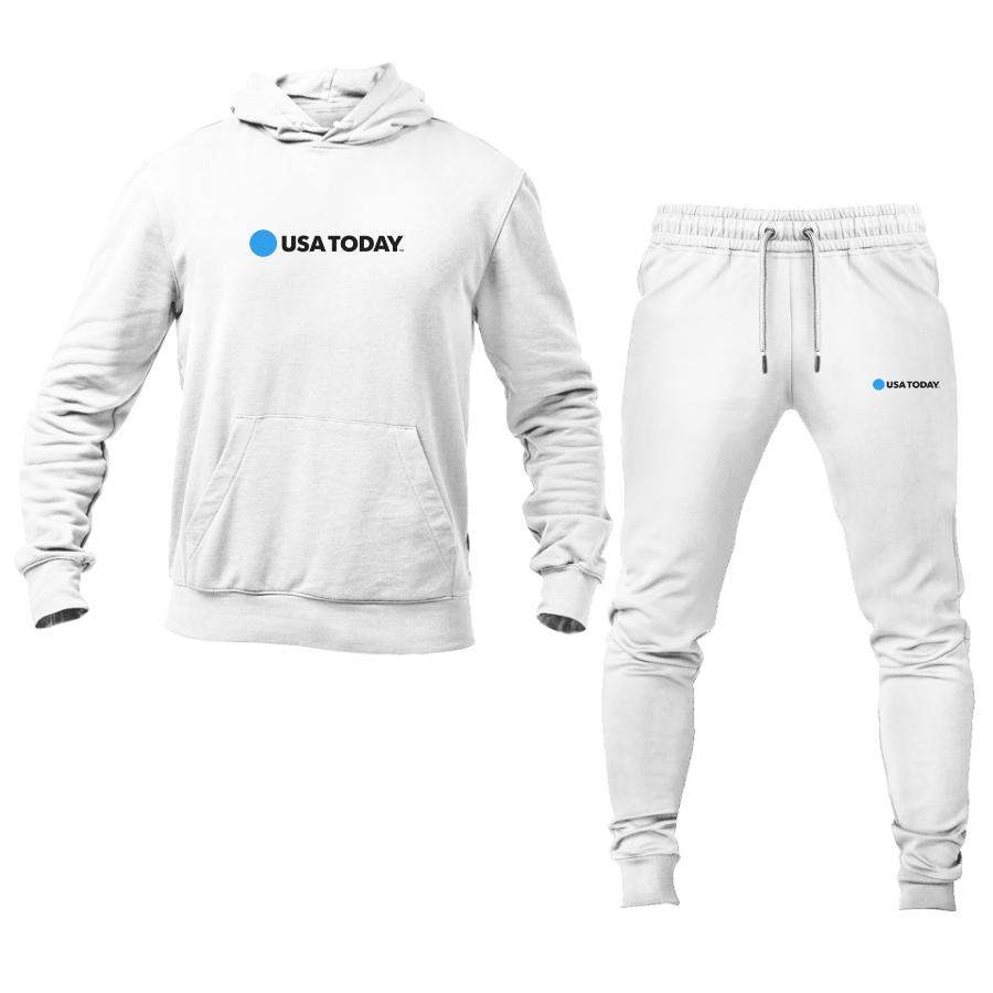 Men's USA Today Logo Hoodie Joggers Set