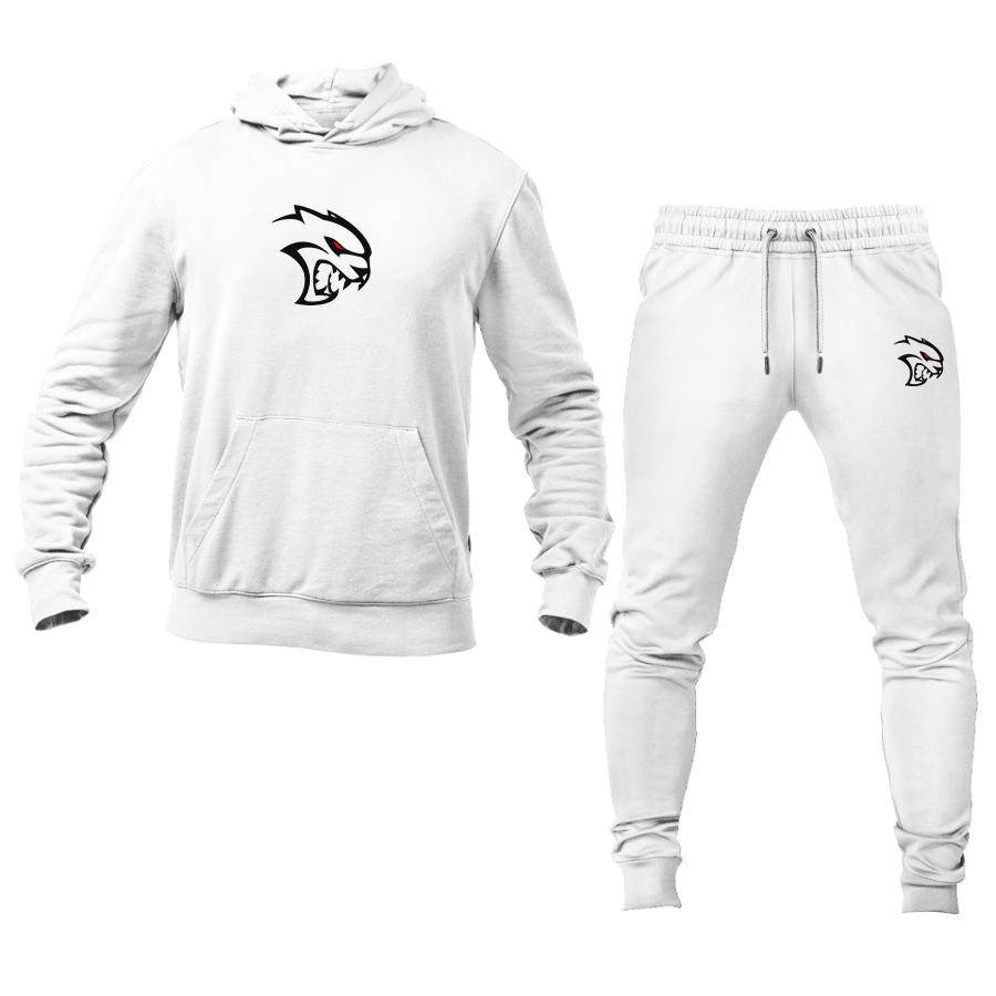 Men's Dodge Hellcat Logo Hoodie Joggers Set