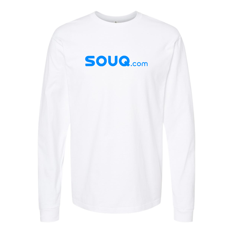 Men's Souq.com Logo Cotton Long Sleeve T-Shirt