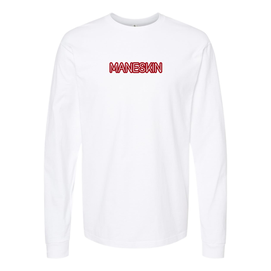 Youth Maneskin Red Neon Letter Logo Long sleeves