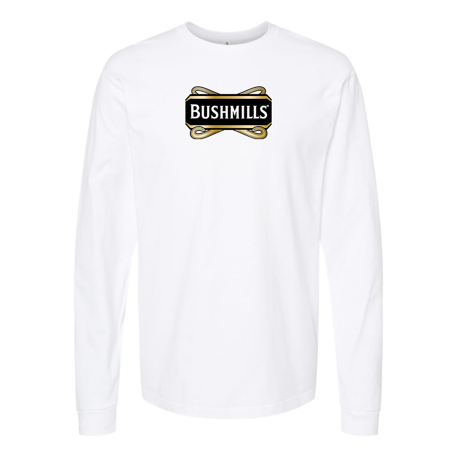 Men's Bushmills Logo Cotton Long Sleeve T-Shirt