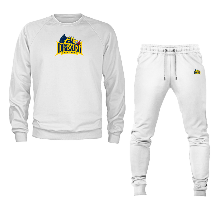 Men's  Drexel Dragons  Crewneck Sweatshirt Joggers Suit