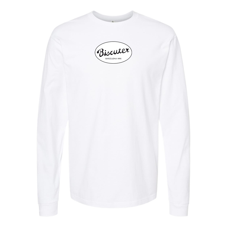 Men's Biscuter Logo Cotton Long Sleeve T-Shirt