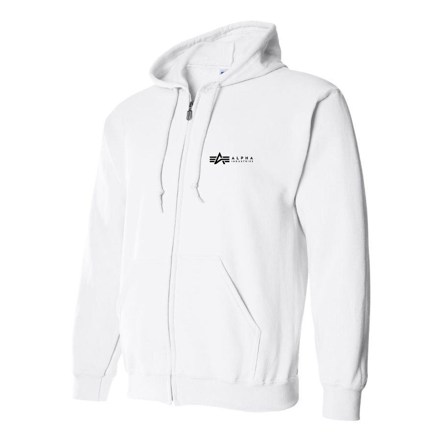 Men's Alpha Industries Logo Zipper Hoodie