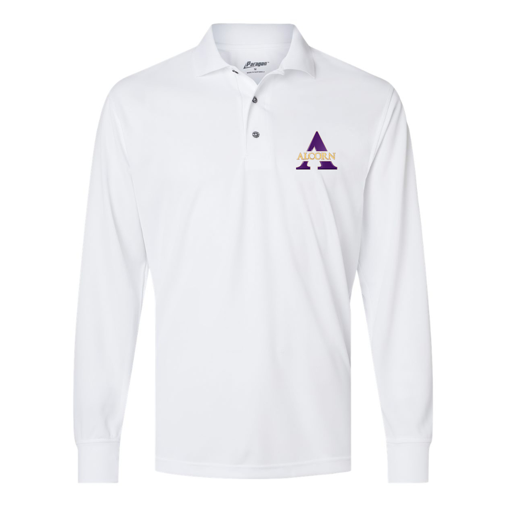 Men's Alcorn State Braves Paragon Prescott Long Sleeve Polo
