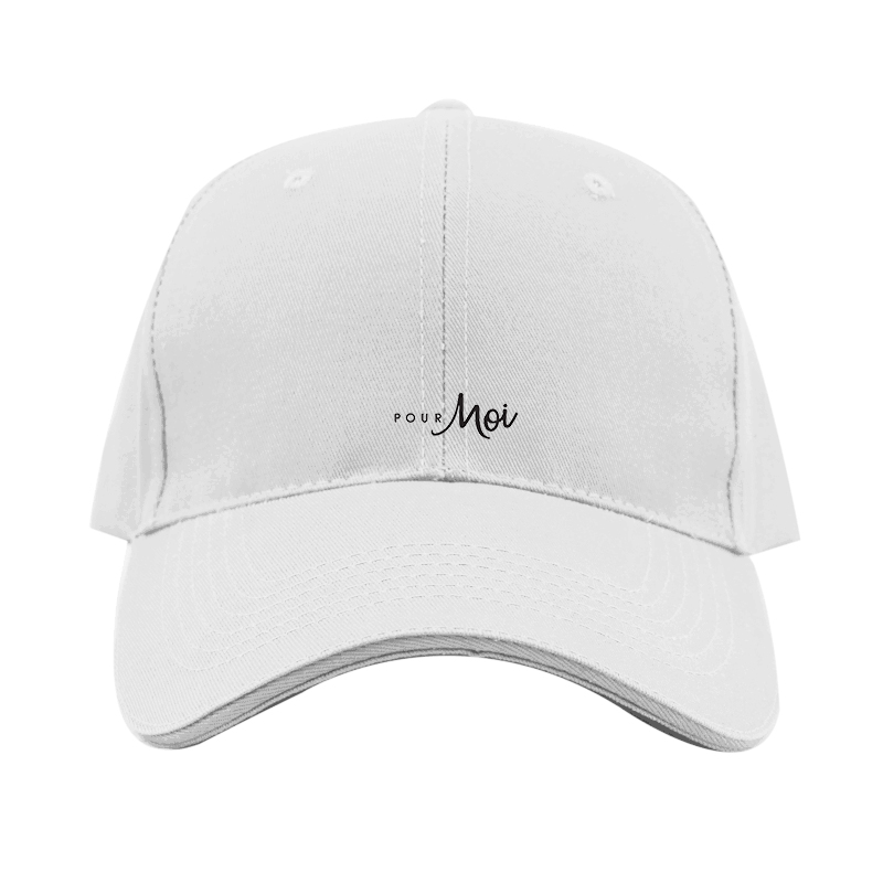 Pour Moi Logo  Dad Baseball Cap Hat