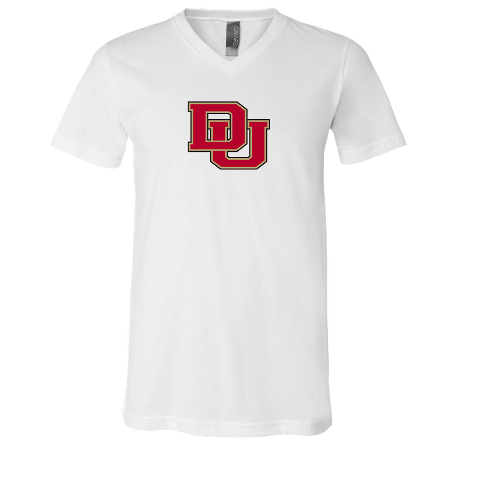 Denver Pioneers  BELLA  CANVAS - Jersey V-Neck T-Shirt