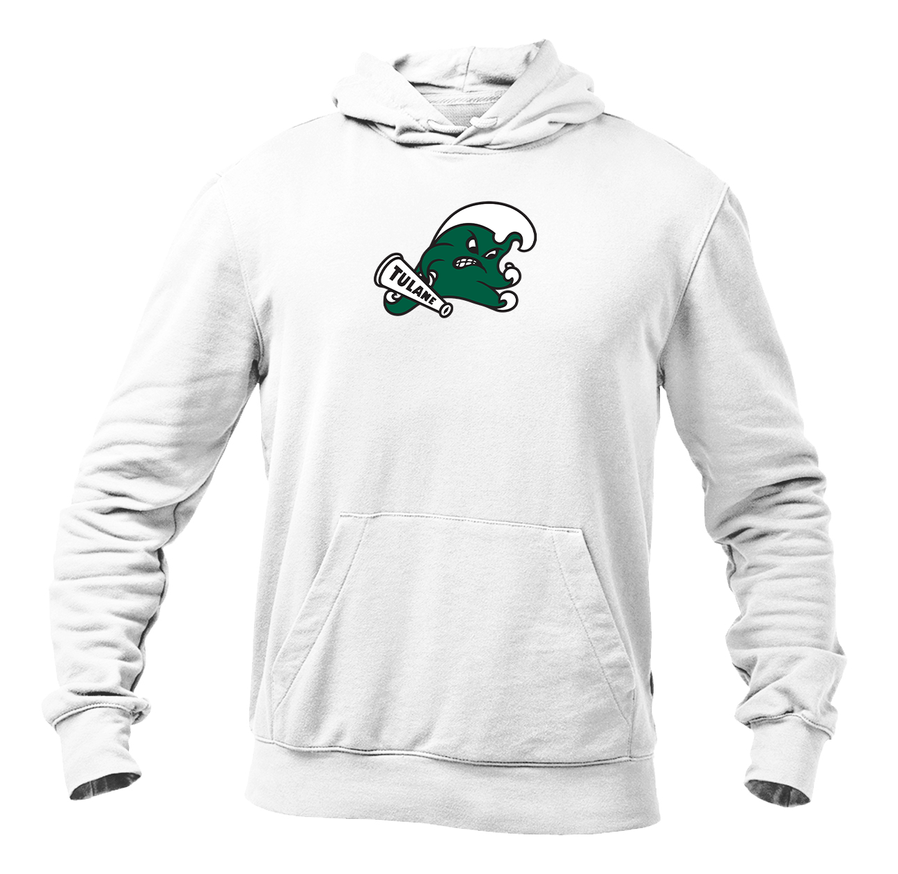 Men's  Tulane Green Wave Logo  Pullover Hoodie