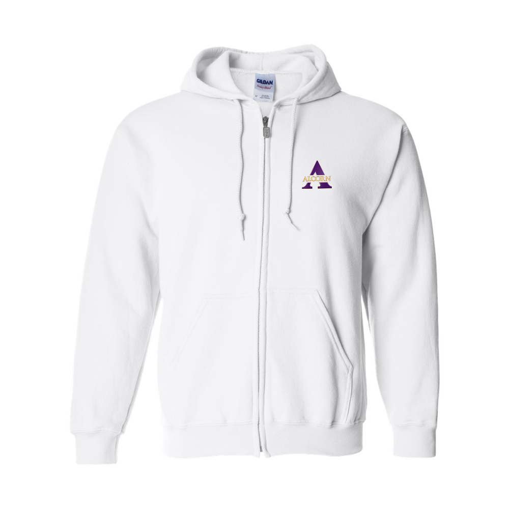 Men's Alcorn State Braves   Gildan  Heavy Blend Full Zip Hooded Sweatshirt