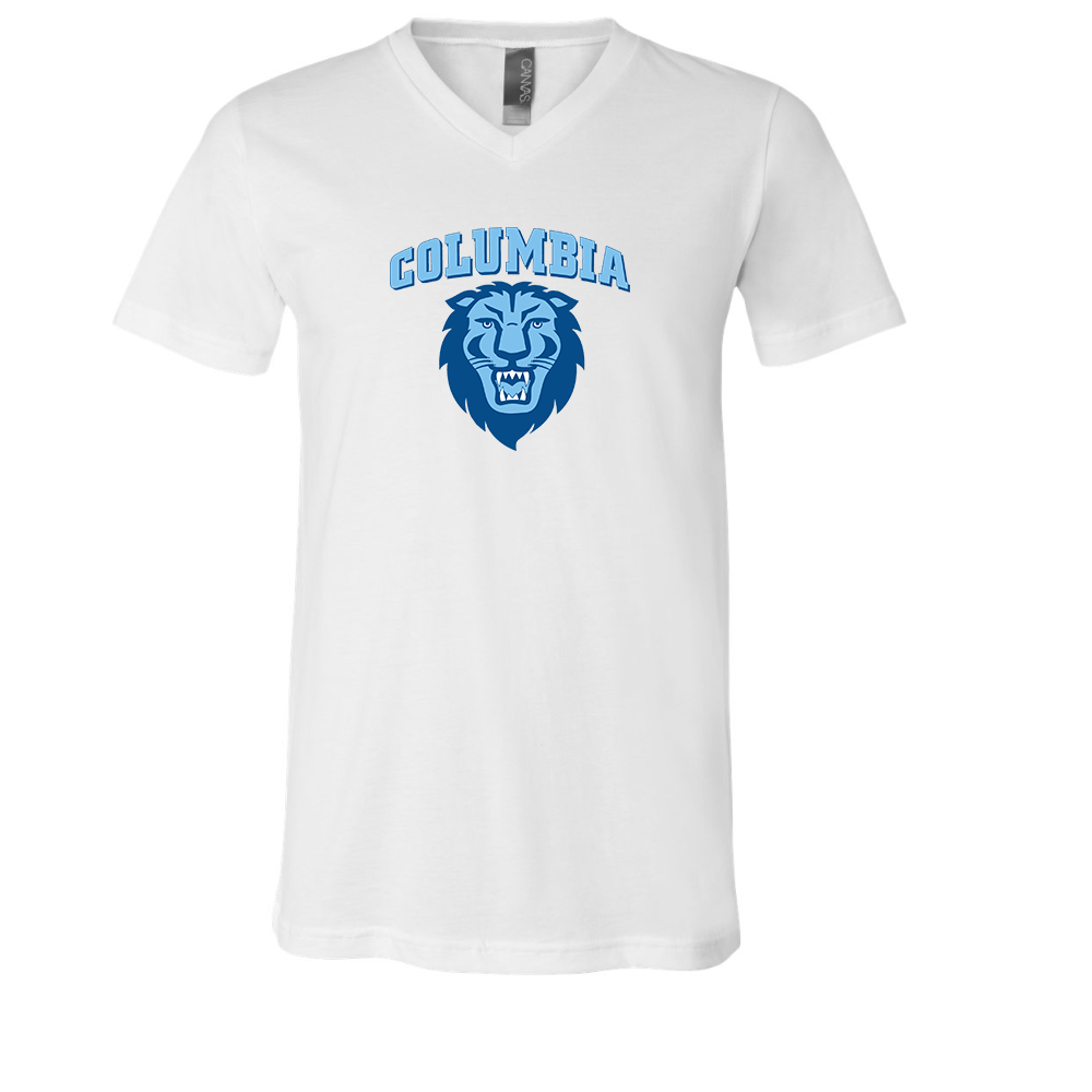 Columbia Lions BELLA  CANVAS - Jersey V-Neck T-Shirt