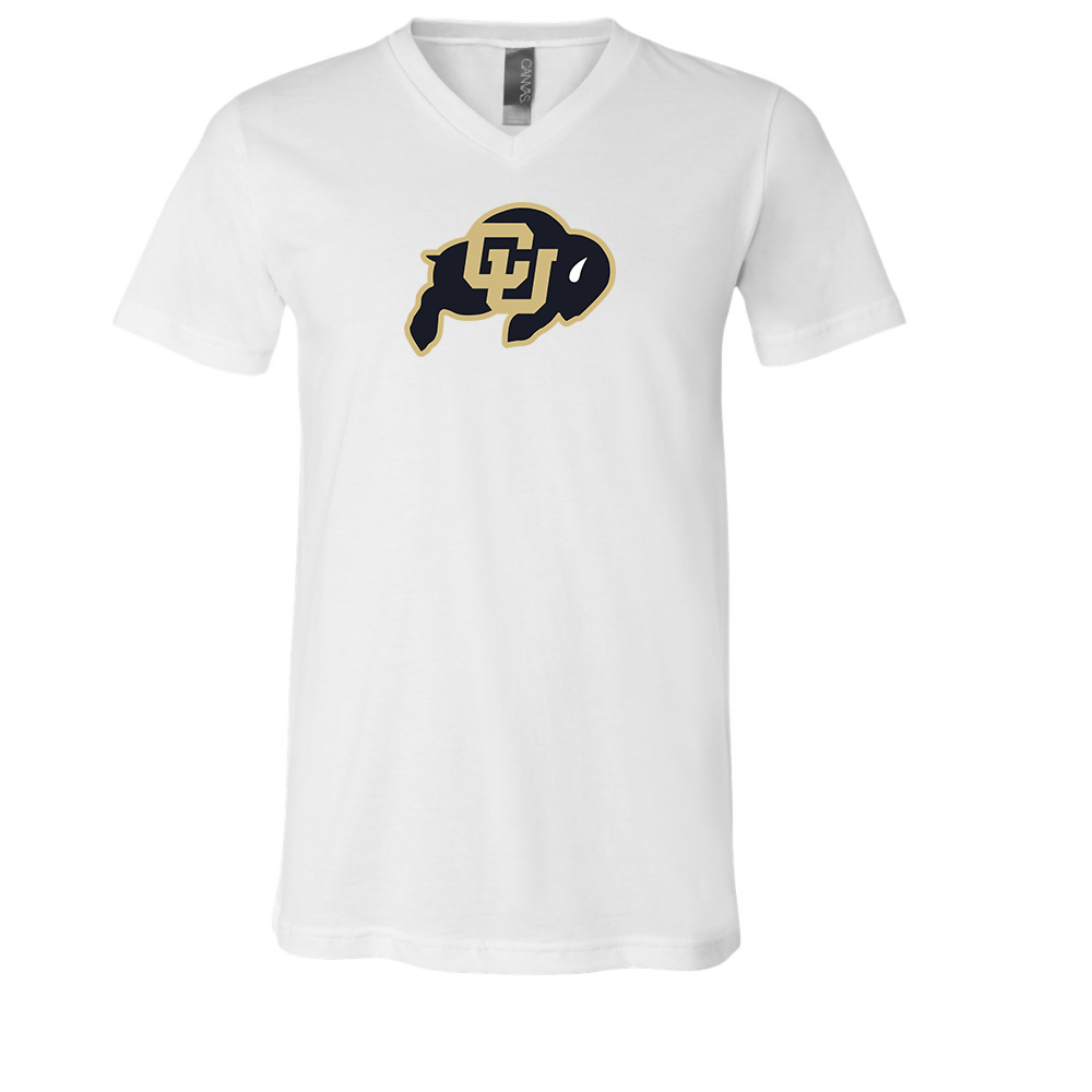 Colorado Buffaloes BELLA  CANVAS - Jersey V-Neck T-Shirt