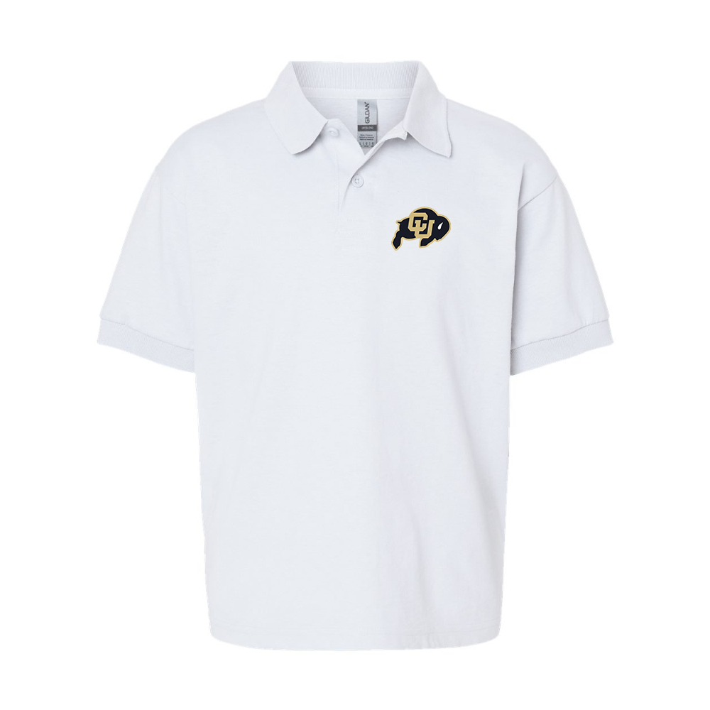Youth Colorado Buffaloes Gildan Dry Blend Jersey Polo
