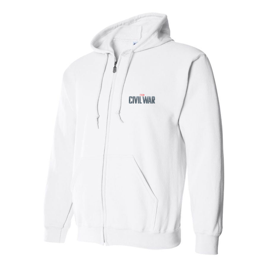 Men's Marvel Civil War  Logo Zipper Hoodie