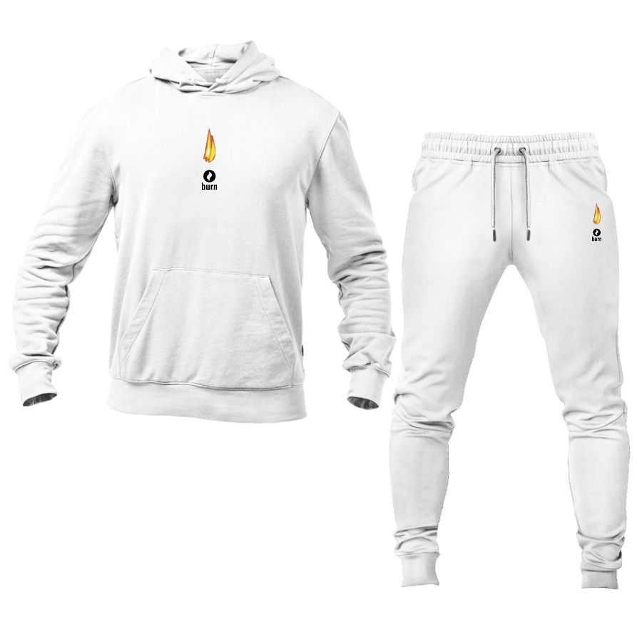 Men's Burn Logo Hoodie Joggers Set