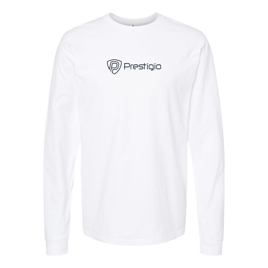 Men's Prestigio Logo Cotton Long Sleeve T-Shirt