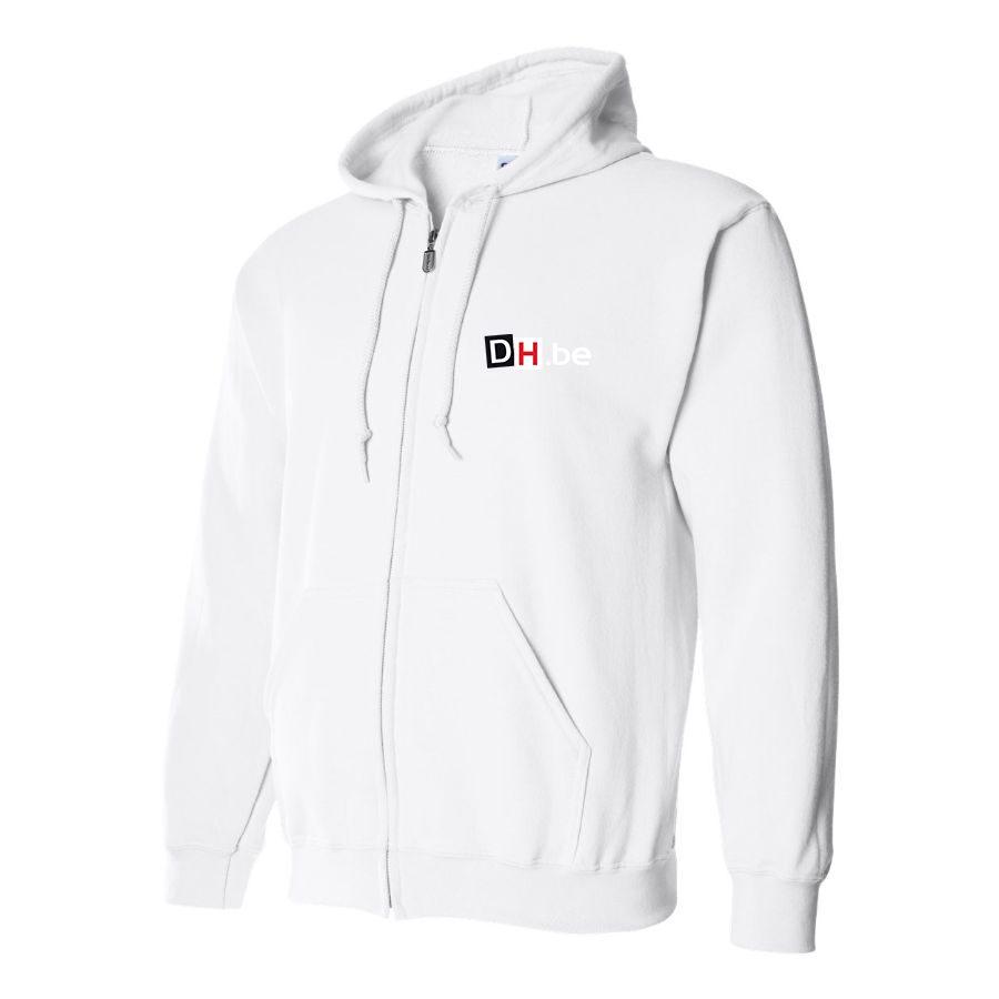 Men's DH Derniere Heure  Logo  Zipper Hoodie