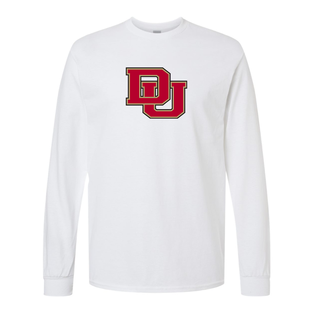 Men's Denver Pioneers Gildan Heavy Cotton Long Sleeve T-Shirt