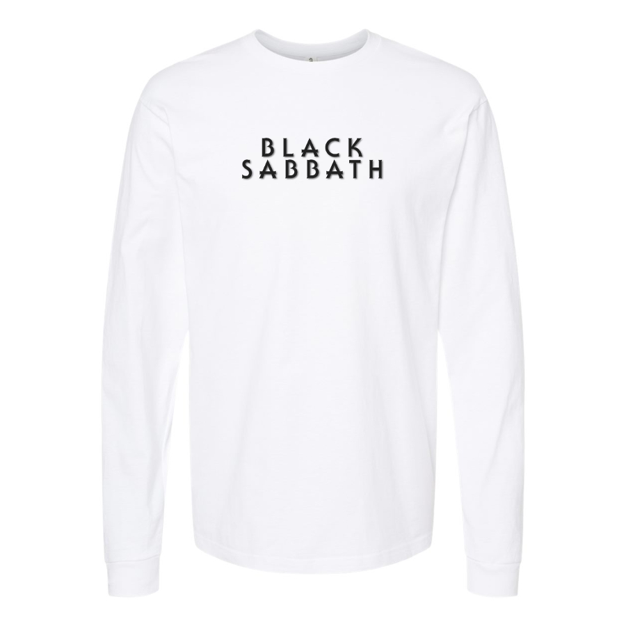 Men's Black Sabbath Logo Cotton Long Sleeve T-Shirt