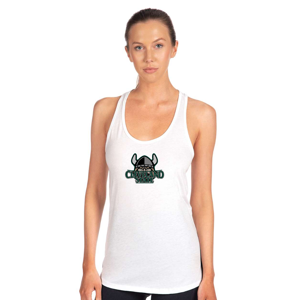 Women's Cleveland State Vikings   Next Level Ideal Racerback Tank