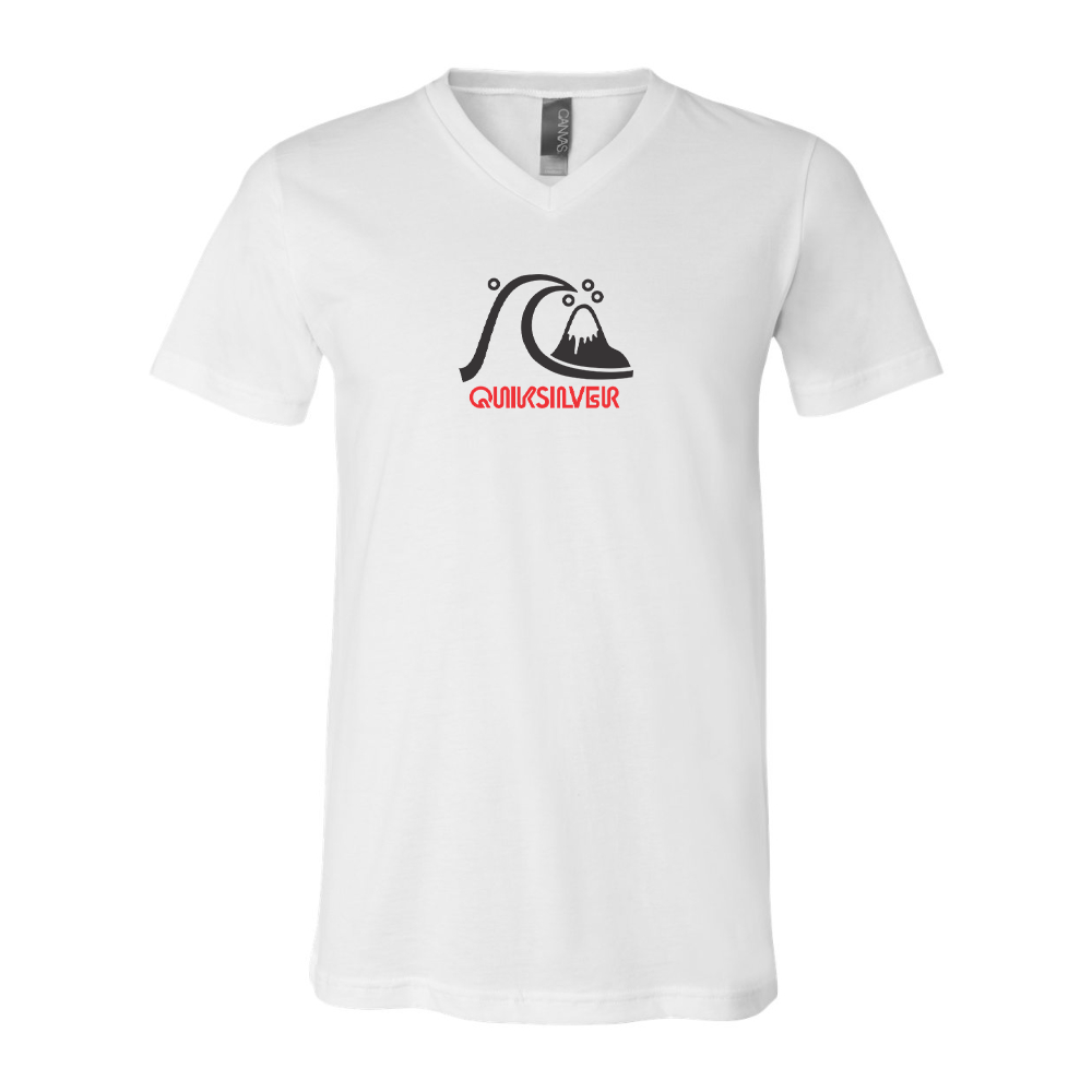 Quicksilver BELLA  CANVAS - Jersey V-Neck T-Shirt