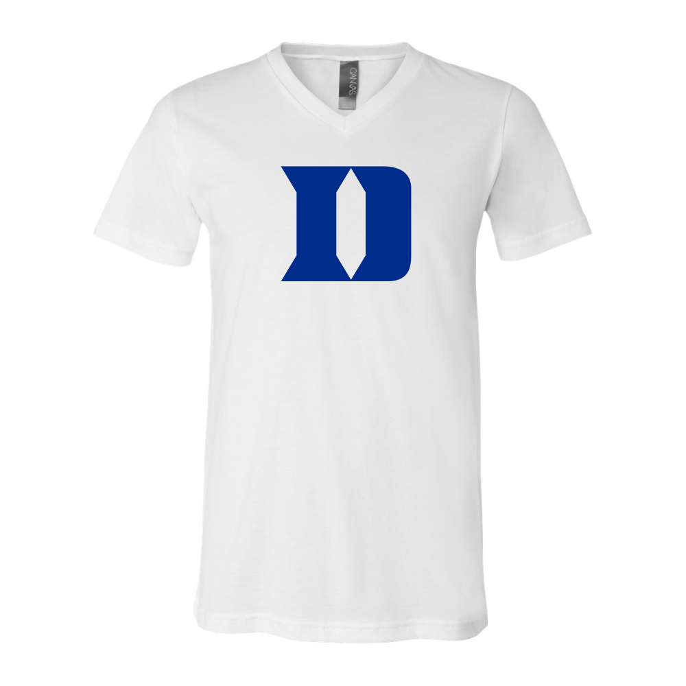 Duke Blue Devils BELLA  CANVAS - Jersey V-Neck T-Shirt