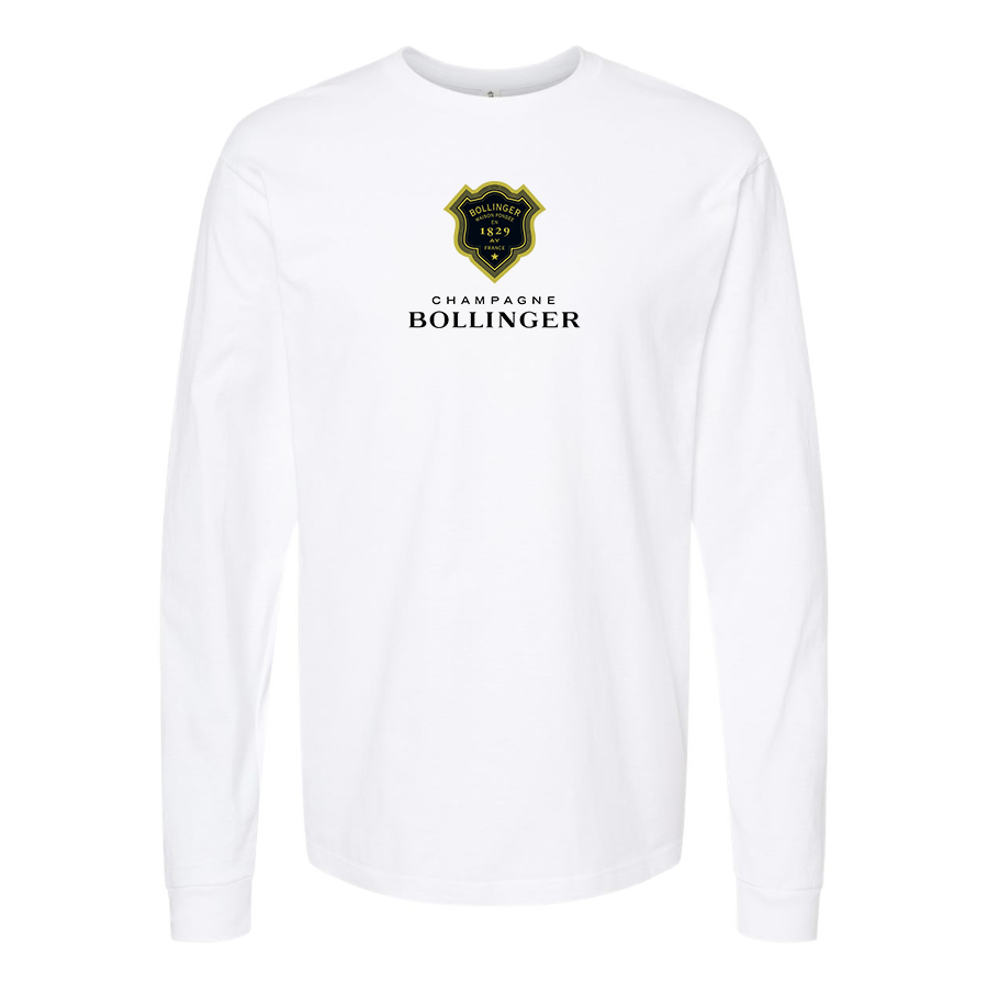 Men's Bollinger Logo Cotton Long Sleeve T-Shirt