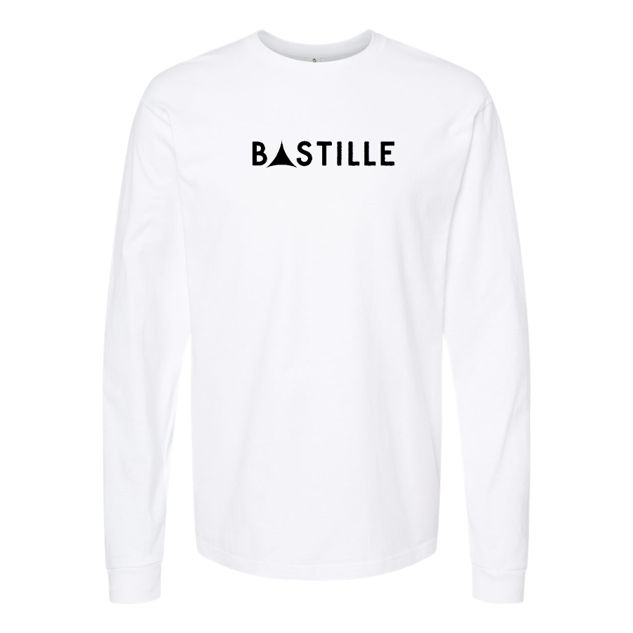 Men's Bastille Logo Cotton Long Sleeve T-Shirt