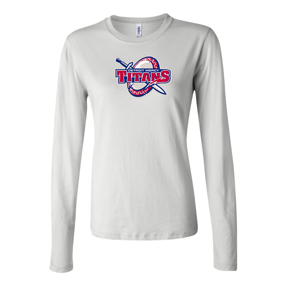 BELLA CANVAS Detroit Titans  Jersey Long Sleeve Tee