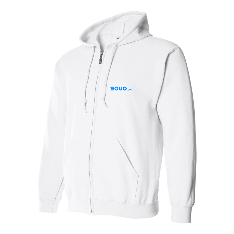 Men's Souq.com Logo Zipper Hoodie