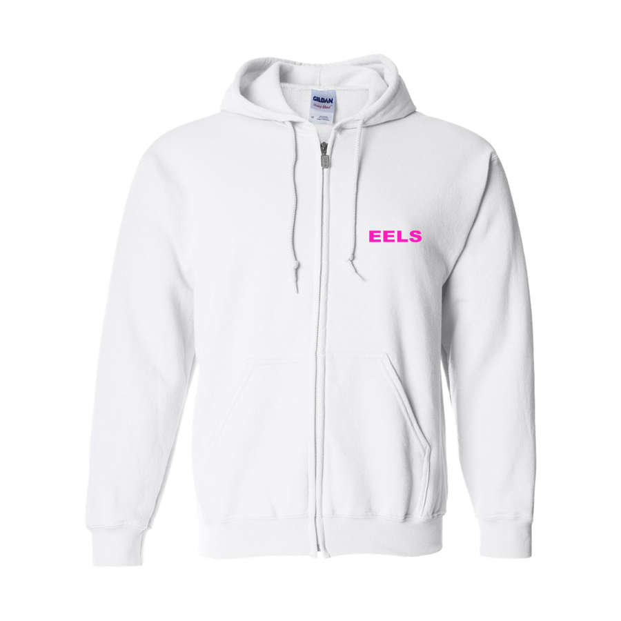 Men's Eels Gildan  Heavy Blend Full Zip Hooded Sweatshirt