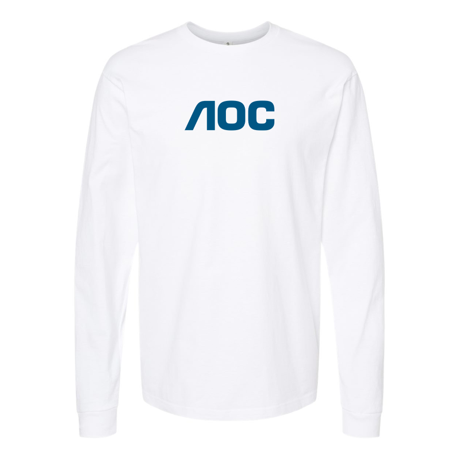 Men's AOC Logo Cotton Long Sleeve T-Shirt