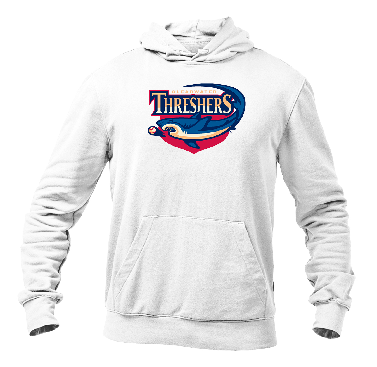 Men's Clearwater Threshers Logo Pullover Hoodie