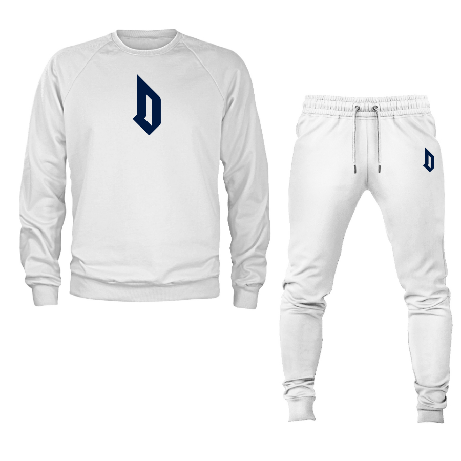 Men's Duquesne Dukes Crewneck Sweatshirt Joggers Suit
