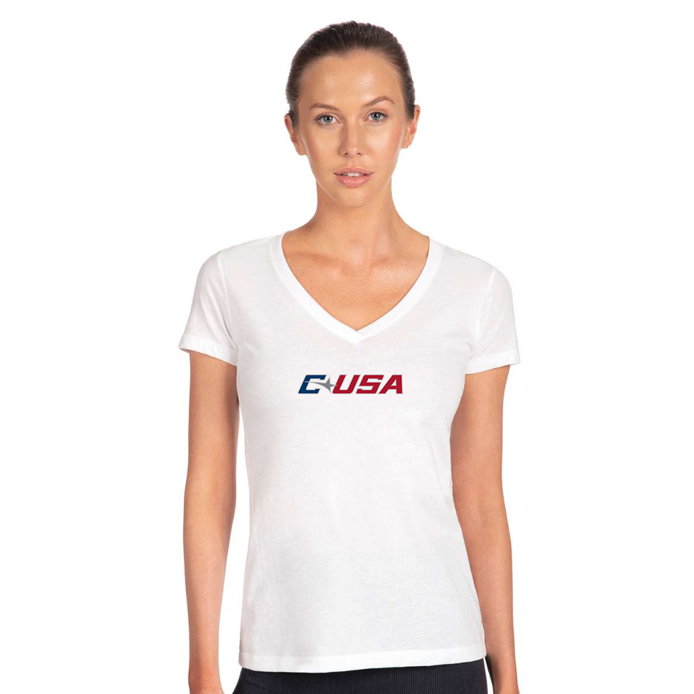 Women's  Conference USAl  Next Level V-Neck T-Shirt
